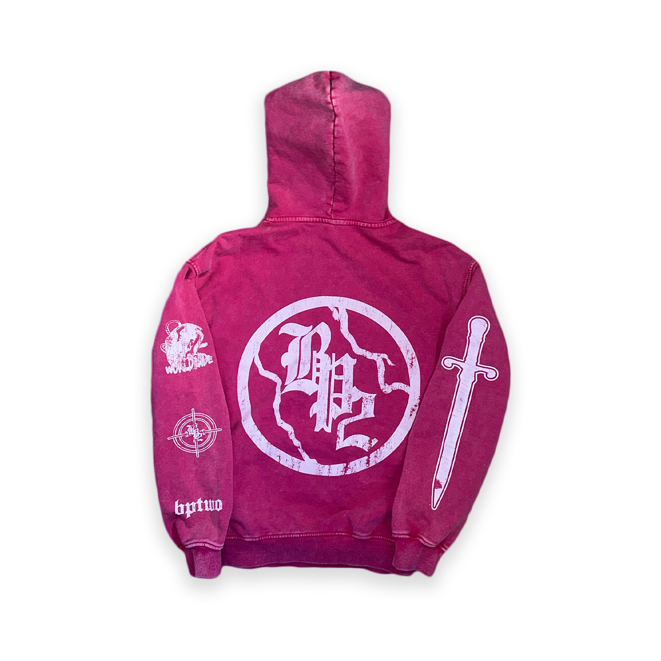 worldwide hoodie - pink