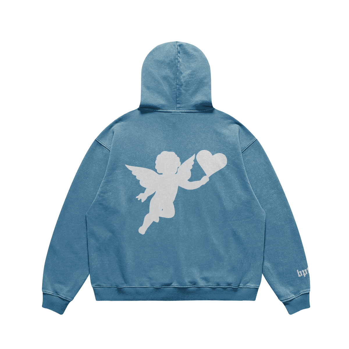 angel hoodie baby blue