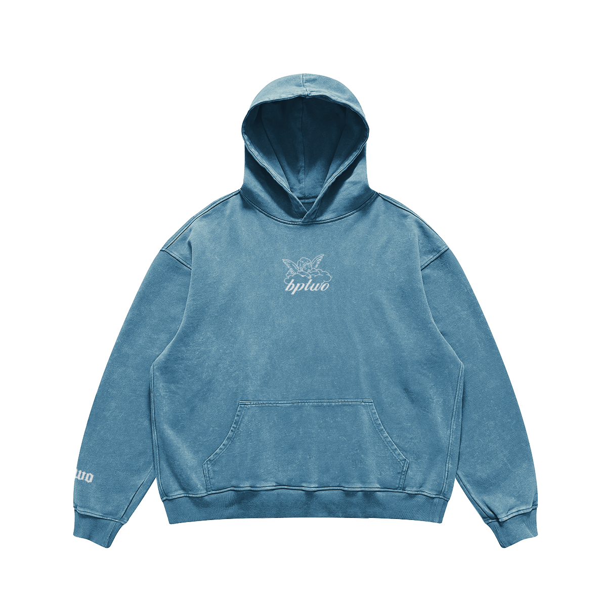 angel hoodie baby blue