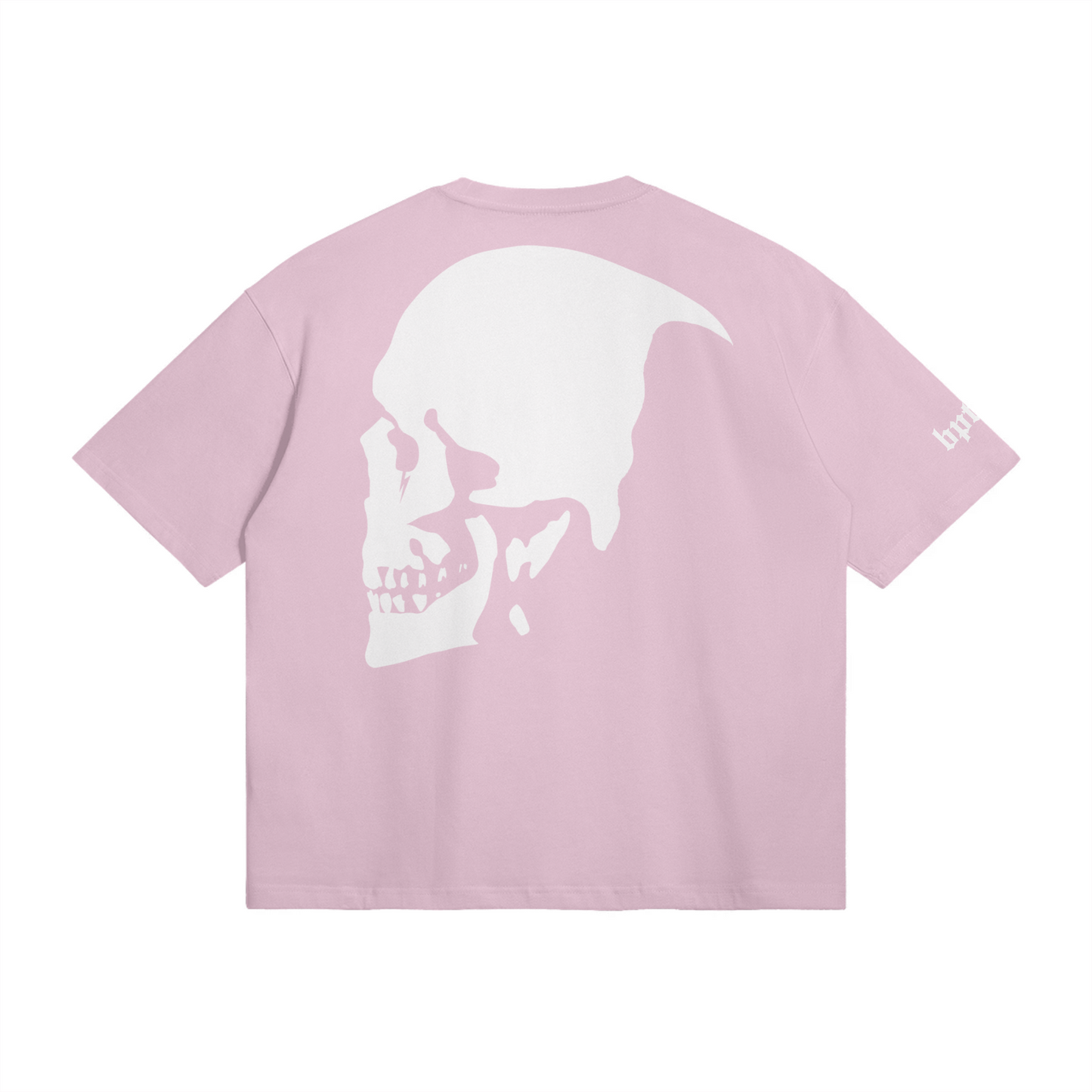 skull tee pink